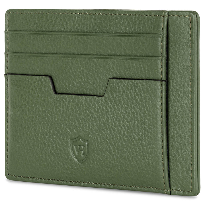 VON HEESEN® Echtleder RFID Kartenetui aus Nappa-Leder - 9 Fächer - Querformat Kreditkartenetui für D