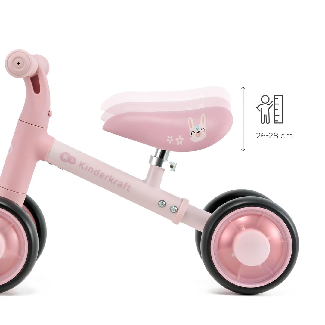 Kinderkraft Cutie Flash Laufrad, Lernlaufrad, Kinderlaufrad, Lauflernrad ohne Pedale, Räder mit LED-