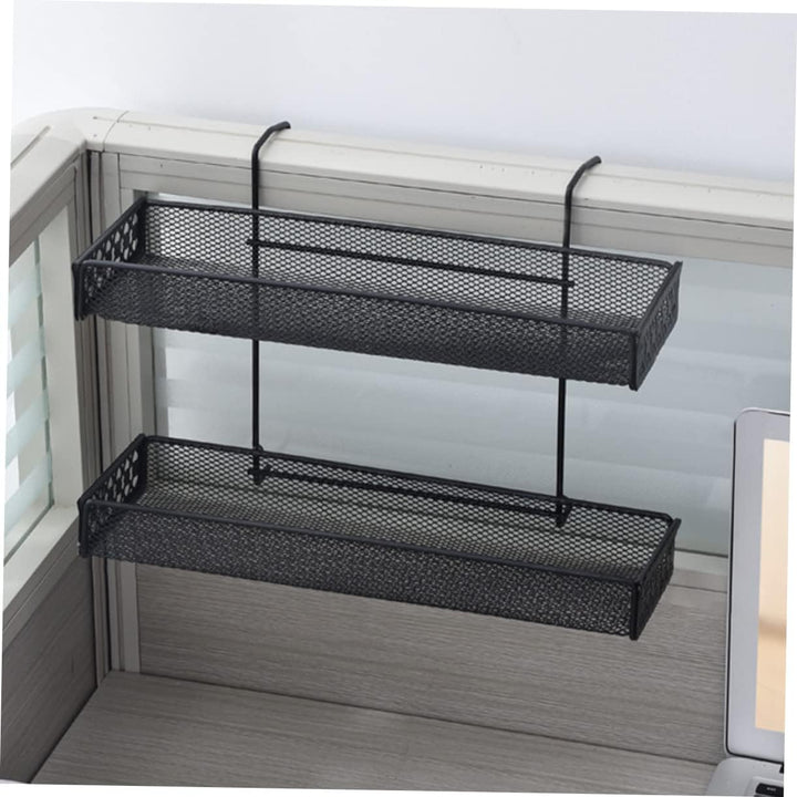 Happyyami Balkon Pflanzenhänger Blumentopfhalter Zweischichtig Schwarz Hängeregal Für Fensterbank Un