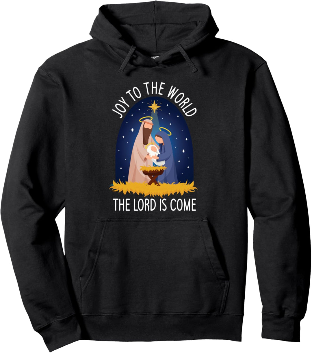 Freude für die Welt - Weihnachtskrippe Pullover Hoodie