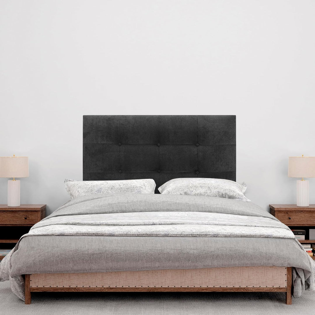DHOME Kopfteil, gepolstertes Bett Kopfteil 8cm dick. Gepolstertes Kopfteil ACUALINE Stoff und Kunstl