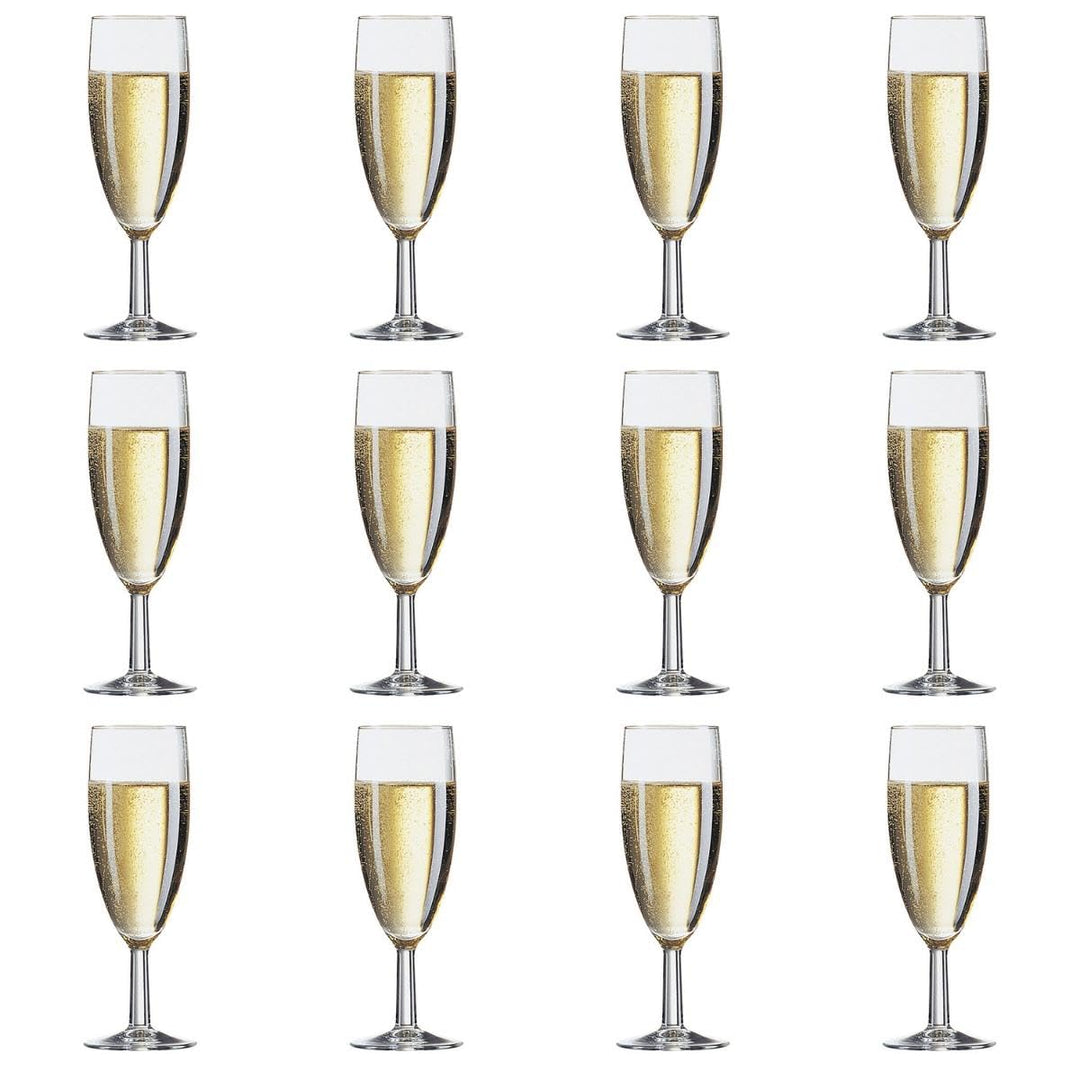 Arcoroc ARC 27810 Savoie Sektglas, Sektkelch, 170ml, Glas, transparent, 12 Stück Sekt 170ml, Sekt 17