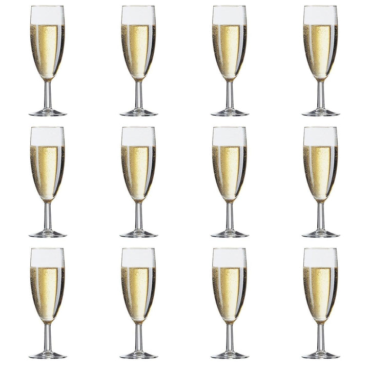 Arcoroc ARC 27810 Savoie Sektglas, Sektkelch, 170ml, Glas, transparent, 12 Stück Sekt 170ml, Sekt 17