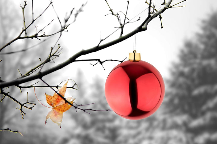 get2trade 8 grosse Weihnachtskugeln Christbaumkugeln rot