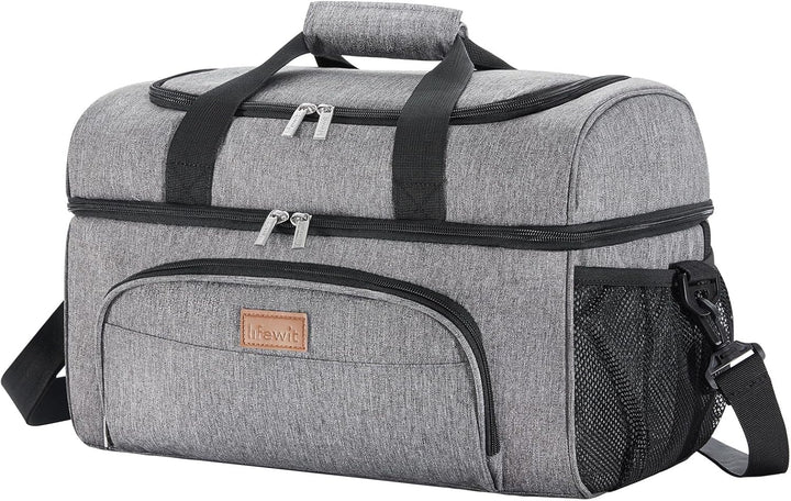 Lifewit Kühltasche Kühlbox Gross Einkaufstasche Faltbar Cooler Bag Sportliche Isoliertasche Double D