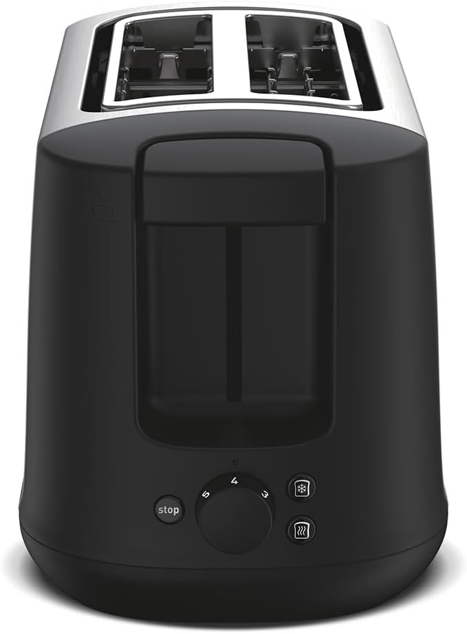 MOULINEX LT340811 Subito Toaster mit 2 Rillen, 7 Bräunungsstufen, 850 W, Edelstahl, 5.3 tons, Braun