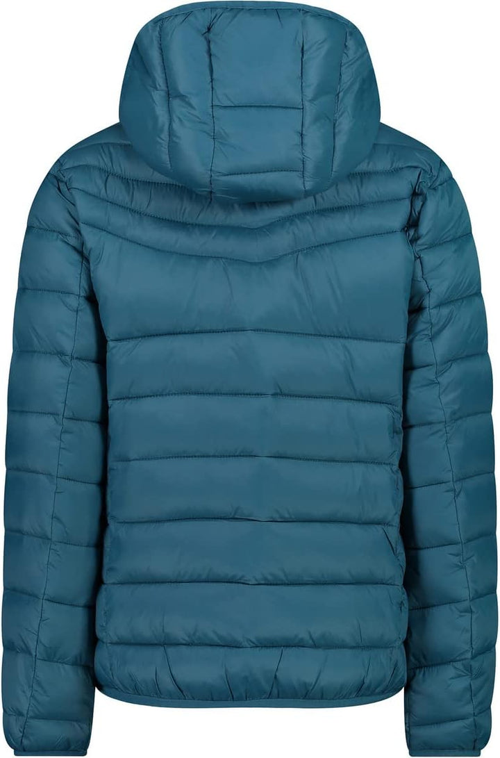 CMP Damen Damenjacke mit Fester Kapuze Coat 34 Tiefer See, 34 Tiefer See