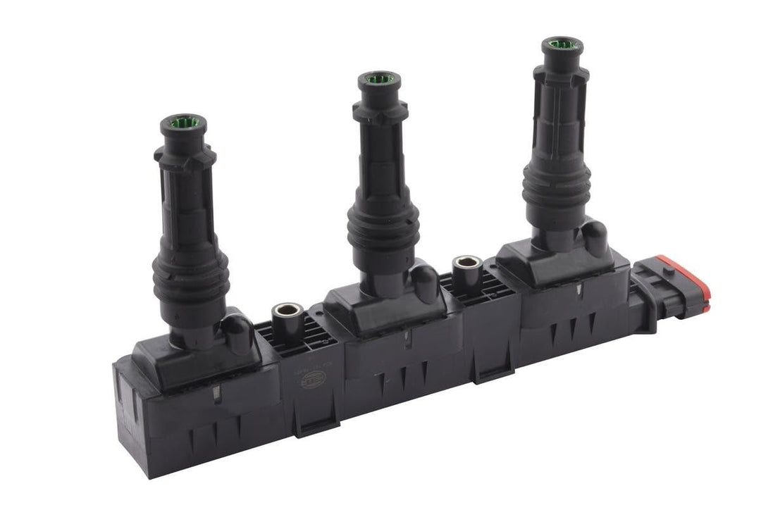 HELLA 5DA 193 175-471 Zündspule - 12V - 5-polig - inkl. Zündkerzenstecker - geschraubt