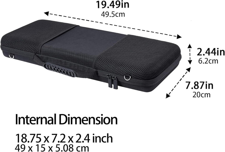 co2CREA Hart Reise Schutz Hülle Etui Tasche für AKAI Professional MPK Mini Plus 37-Tasten USB MIDI K