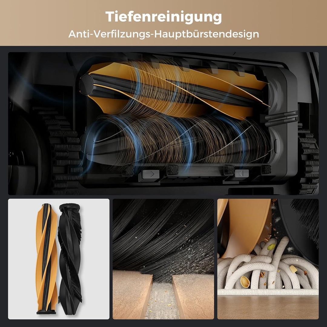 23 Stück Aqua10 Zubehör für Dreame Aqua10 Ultra Track Complete Saugroboter Ersatzteile:2 Hauptbürste