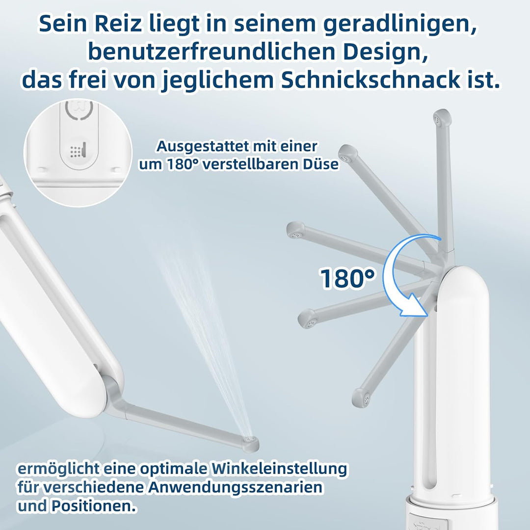 Tragbares Reise-Bidet 400ml – IPX7 wasserdicht, 3 Druckstufen, elektrischer Dauerstrahl – für Campin