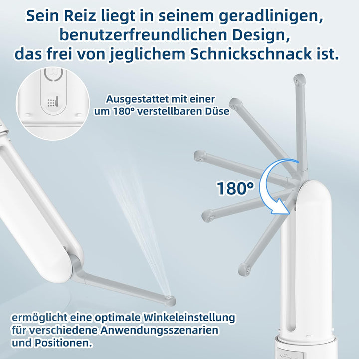 Tragbares Reise-Bidet 400ml – IPX7 wasserdicht, 3 Druckstufen, elektrischer Dauerstrahl – für Campin