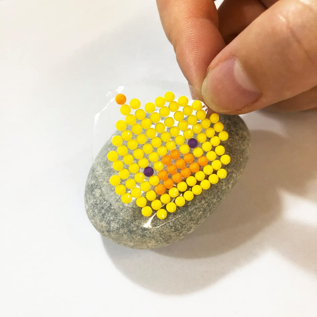 Kreativ-Set Steine gestalten mit Diamond Painting: Anleitung, Werkzeuge und Material für Steine mit