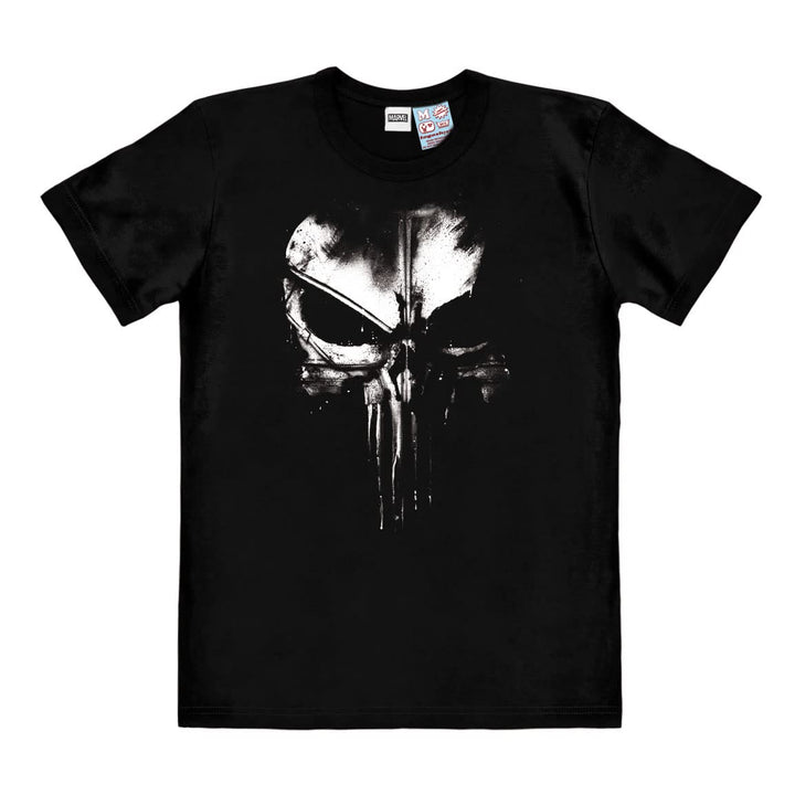 Logoshirt® Marvel Comics I Punisher Logo I Techno Skull I T-Shirt Print I Damen &amp; Herren I kurzärmli