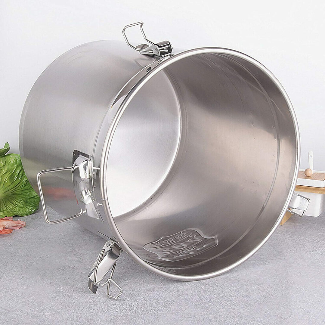 kangten Getreidebehälter, 6/12 L Edelstahl Mehlbehälter Kücheneimer mit Deckel Küche Aufbewahrungsei