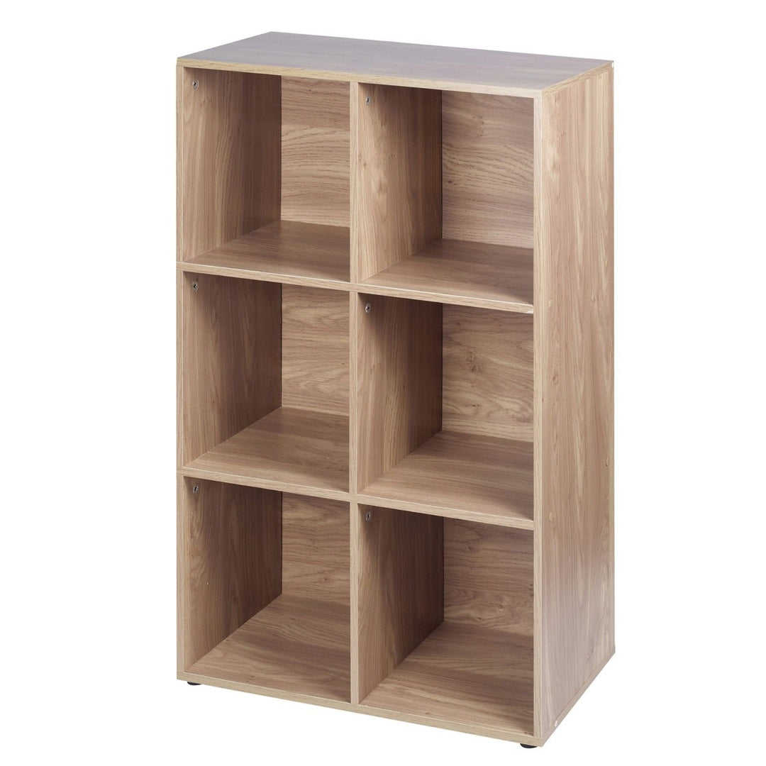 URBN Living Modulares Bücherregal aus Holz, 6 Würfel, Eichenholz-Effekt 6 Cube Unit Ohne Türen., 6 C