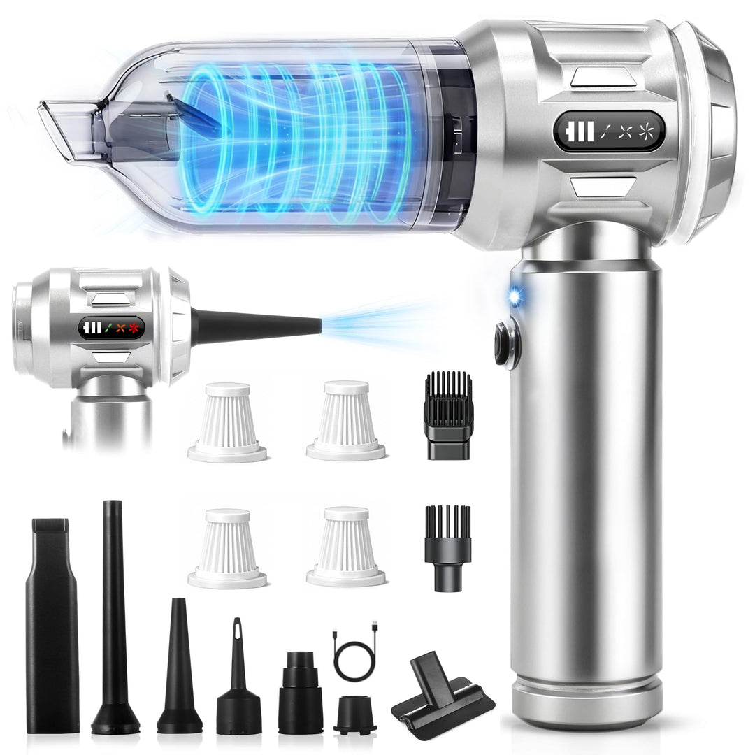 Citybee Handstaubsauger Akku Mini Staubsauger Kabellos - 25000Pa Handstaubsauger Stark 4 in 1 Autost