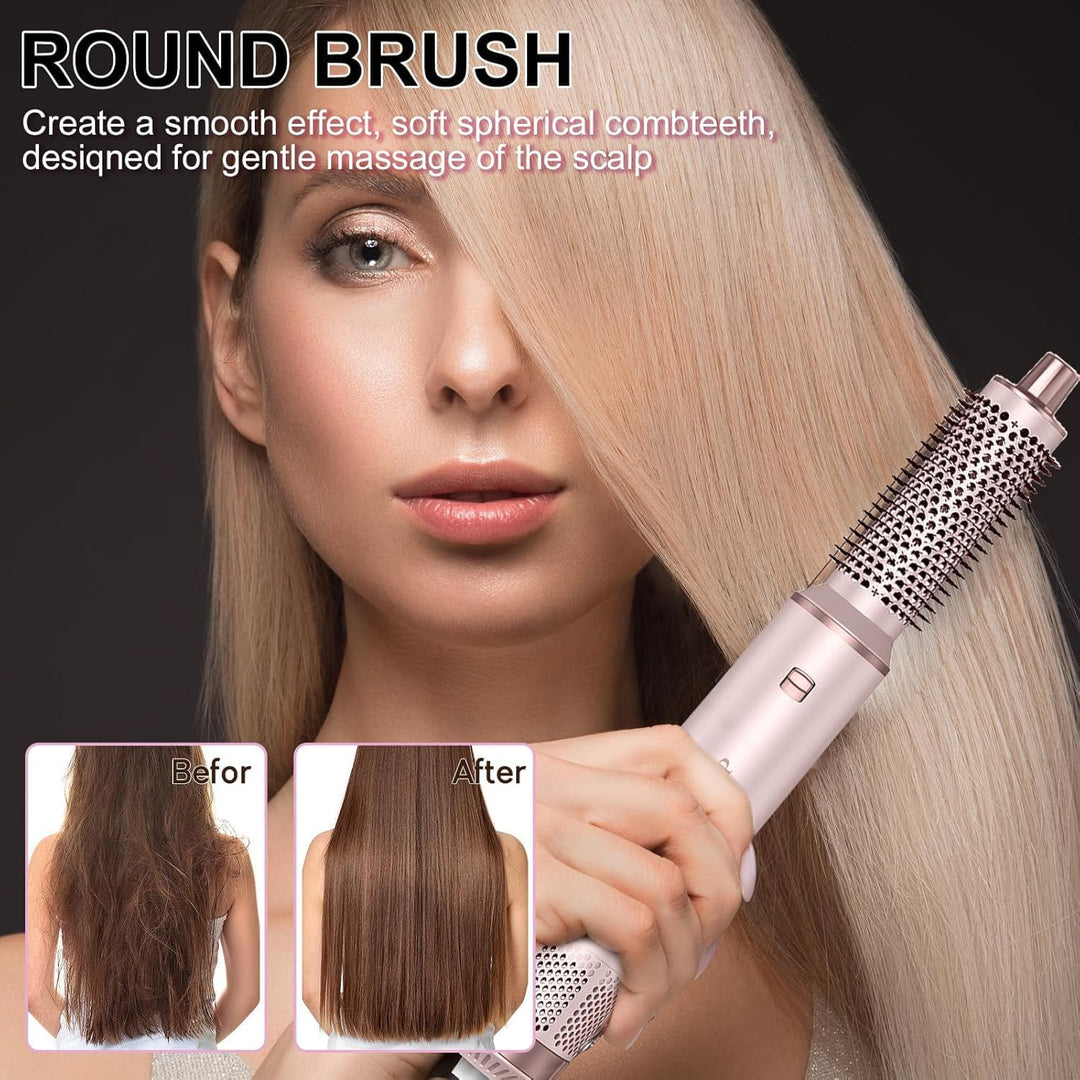 Dryhsip Warmluftbürste, 5 in 1 Hairstyler, Föhnbürste mit haartrockner für Frauen, Airstyler mit Föh