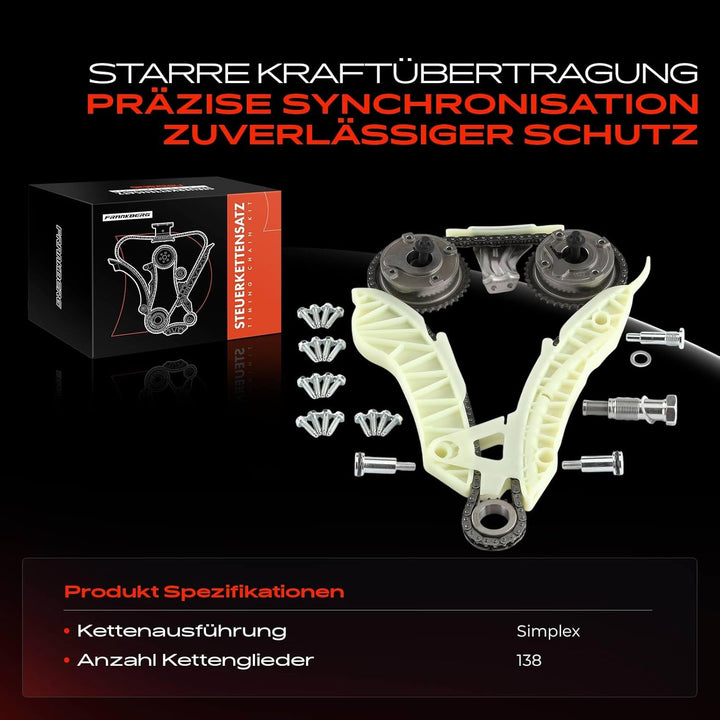 Steuerkettensatz Steuerkette für 1er E81 E87 F20 F21 3er F30 F35 F80 F31 E46 E90 Berlingo C3 C4 C5 D