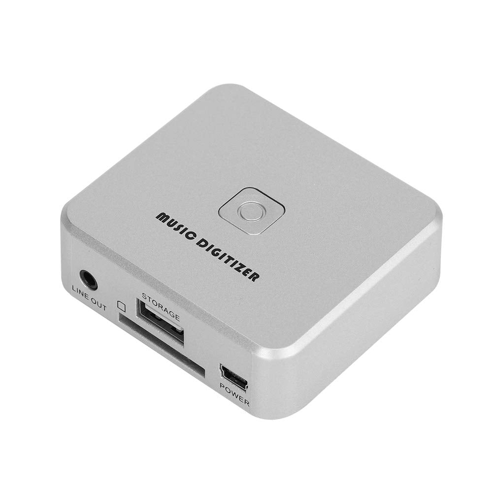 VBESTLIFE Audiorekorder, RCA linken und rechten Kanäle Musik Digitizer,128 Kbps U Disk/SD-Karte MP3