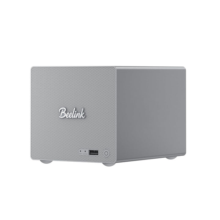 Beelink Mini PC, Hybrid-NAS mit 2 Einschüben ME Pro, Intel N150 16G LPDDR5 RAM 1T SSD, bis zu 72 TB