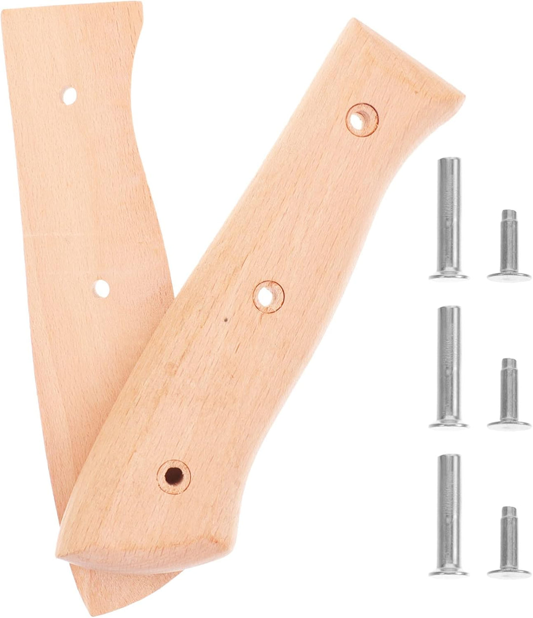 Cabilock 1 Satz Messergriff Holzgriff Messergriff Ersatz Griff Schneidgriff Ersatzteile Universalgri