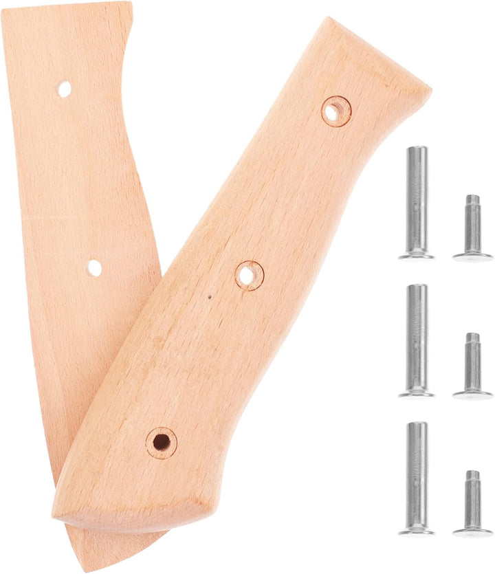Cabilock 1 Satz Messergriff Holzgriff Messergriff Ersatz Griff Schneidgriff Ersatzteile Universalgri