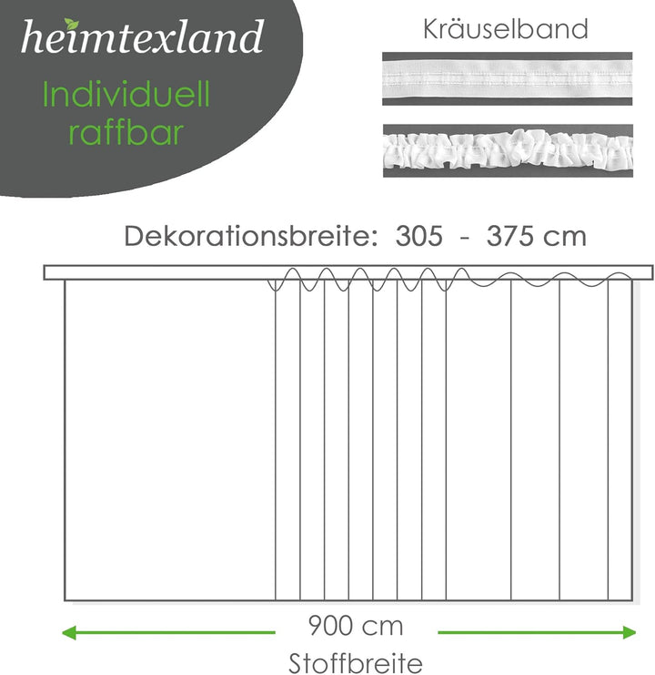 Gardine Vorhang Jacquard Store mit Bleiband für schönen Fall weiss schönes Blumenmuster allover mit