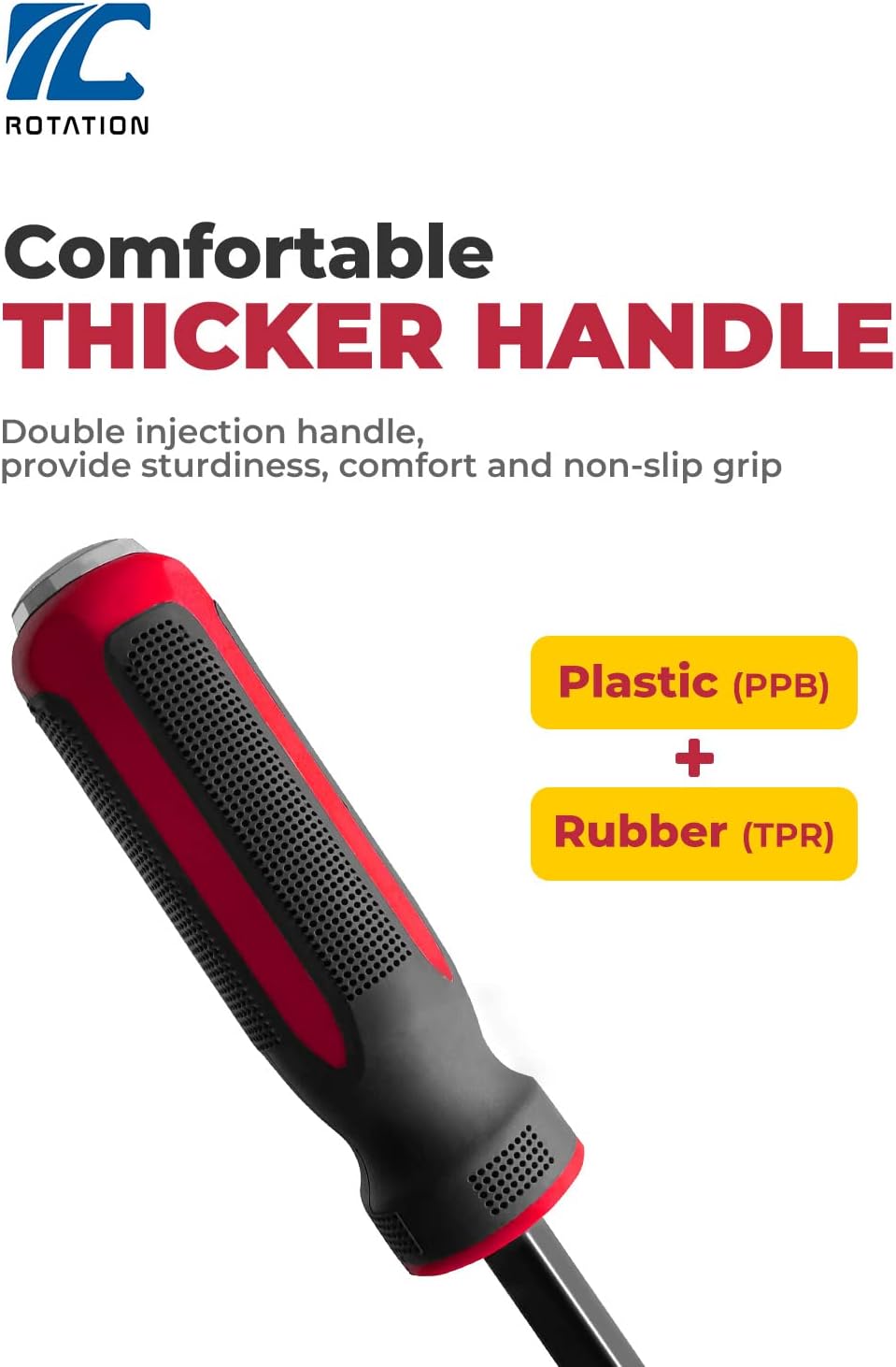 3 tlg Stemmhebel-Satz mit Kunststoff-Softgriff und Metall-Schlagköpfen, Brecheisen, Brechstange, Heb