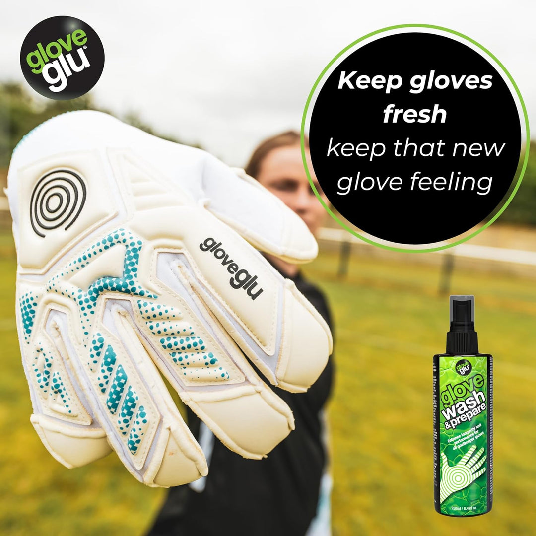 gloveglu Men's Wash and Prepare für Torwart-Handschuhe – Schwarz, 250 ml