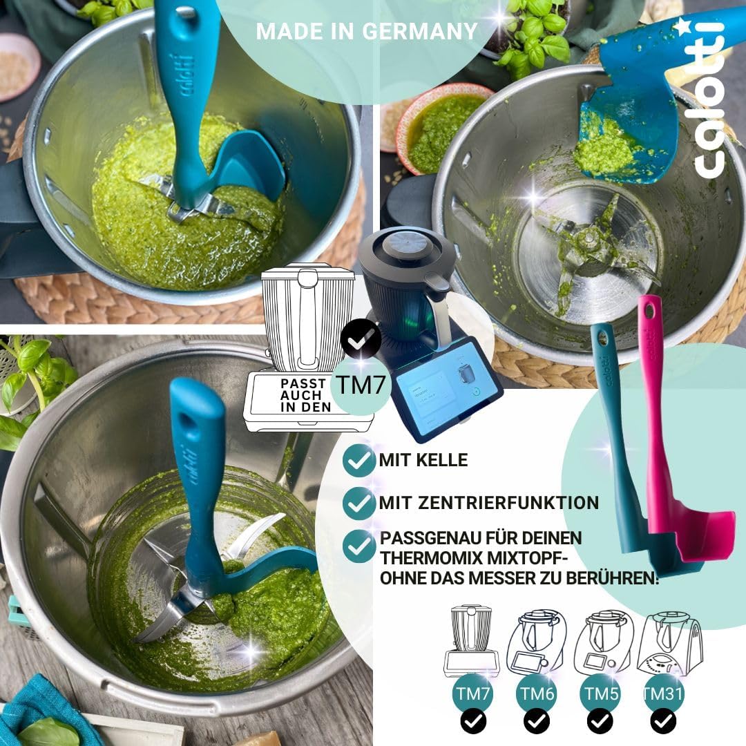 Calotti® Drehkellenspatel für Thermomix® TM5®,TM6® und TM31® zum Entnehmen, Schöpfen und Portioniere