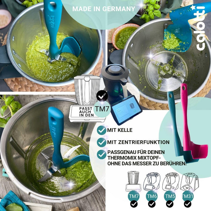 Calotti® Drehkellenspatel für Thermomix® TM5®,TM6® und TM31® zum Entnehmen, Schöpfen und Portioniere