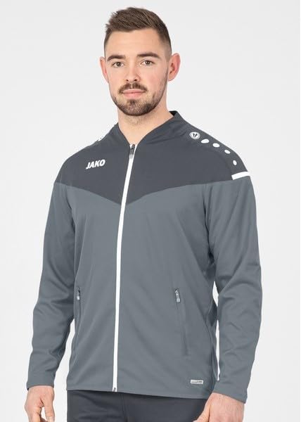 JAKO Herren Champ 2.0 Präsentationsjacke M Anthrazit/Türkis, M Anthrazit/Türkis