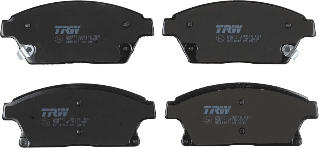 TRW GDB1847 Bremsbelagsatz, Scheibenbremse (Pack of 2)
