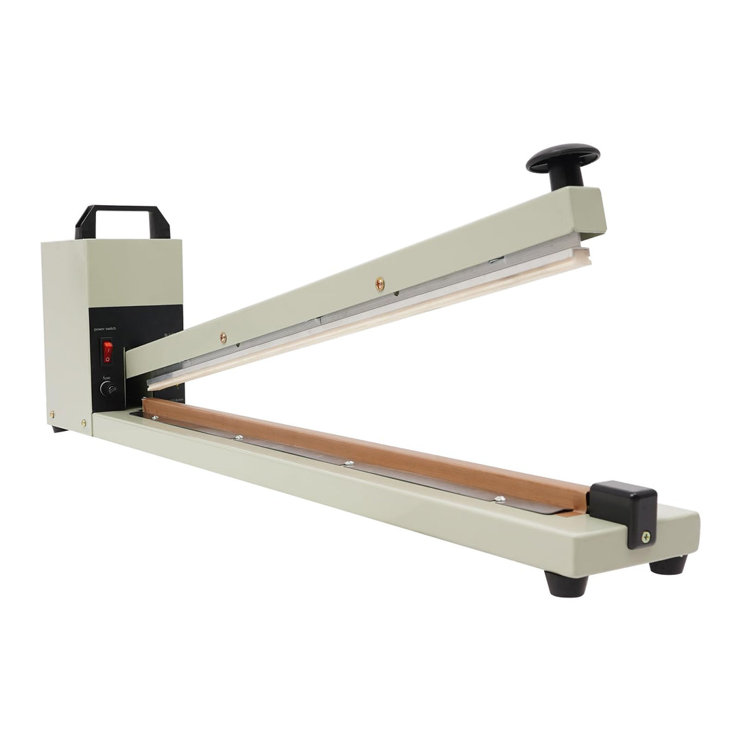 Heisssiegelgerät 750W Folienschweissgerät 600mm Manuelle Impuls-Heisssiegelmaschine 2 Sekunden Impul