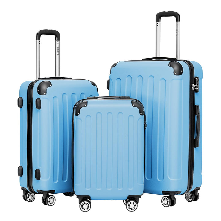 BEIBYE Hartschalen-Koffer Trolley Rollkoffer Reisekoffer Sicherheit Zahlenschloss Zwillingsrolle ABS