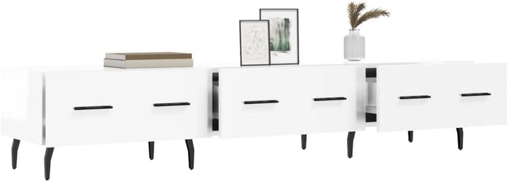 Tidyard TV-Schrank TV-Ständer TV-Möbel Mit 3 Schubladen Medienschrank 150 x 36 x 30 cm (B x T x H) F