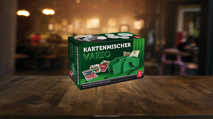 ASS Altenburger 22574033 - Kartenmischer Vario mit Handkurbel, für unterschiedliche Kartenformate ge