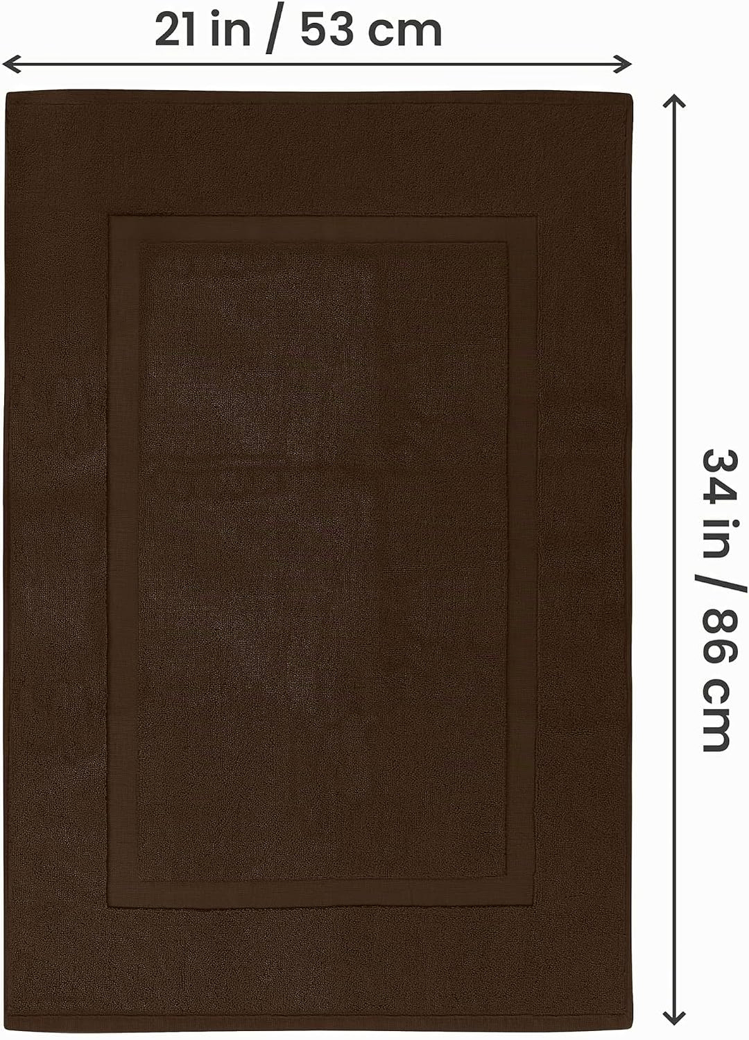 Utopia Towels SYNCHKG038941 Badematte, Baumwolle, Dunkelbraun, Stück: 1, Braun