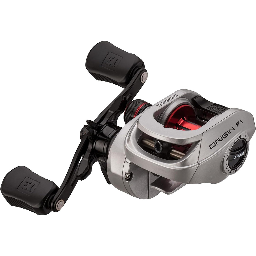 13 Fishing - Origin F1 - Baitcast Reels Linkshänder 6.6:1 Gear Ratio, Linkshänder 6.6:1 Gear Ra