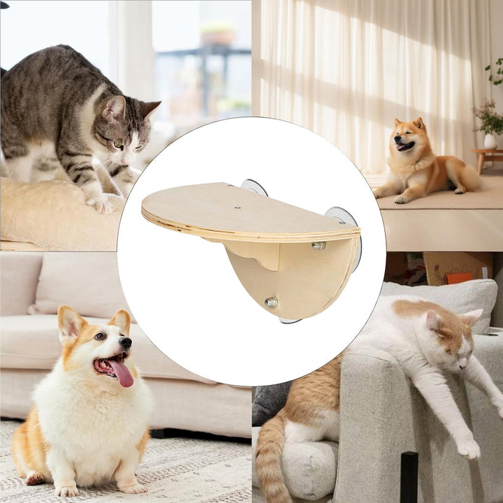 Fenstersitzstange für Katzen, Fensterkatzen-Hängematte,2-in-1 kabellose Katzenhängematte - Kätzchen-