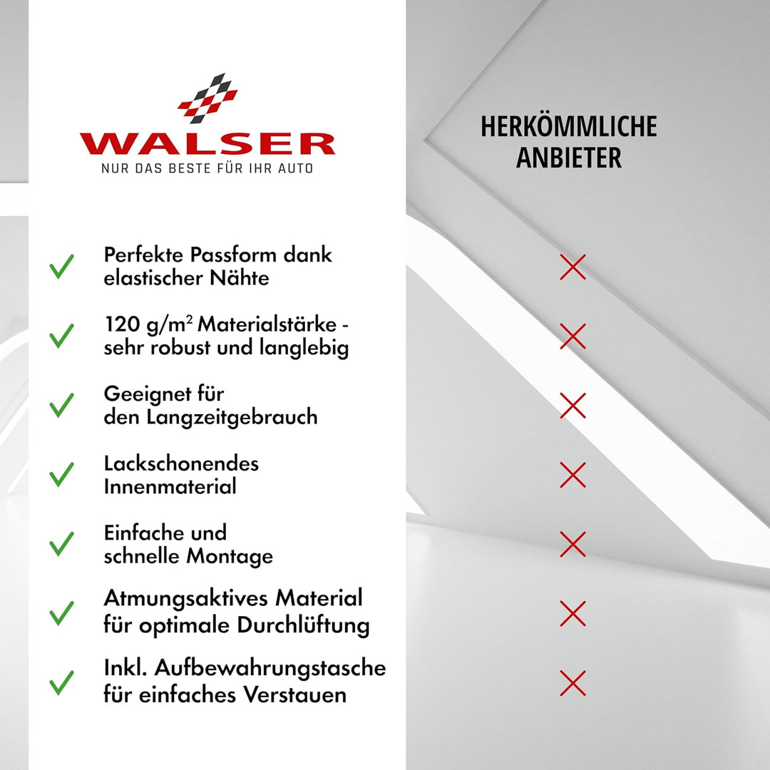 Walser Abdeckung Auto Indoor Stretch, Autoabdeckung, staubdichte Autogarage, Autoplane Winter, Autog