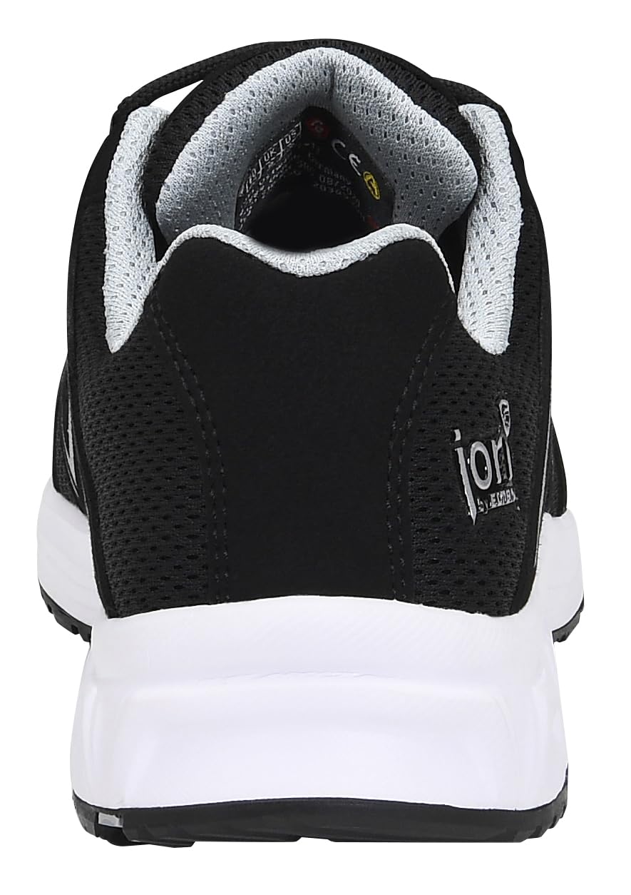 JORI Sicherheitsschuhe jo_Speedy Black-Silver Low ESD S1P, Herren, Textil, Kunststoffkappe (Leichter