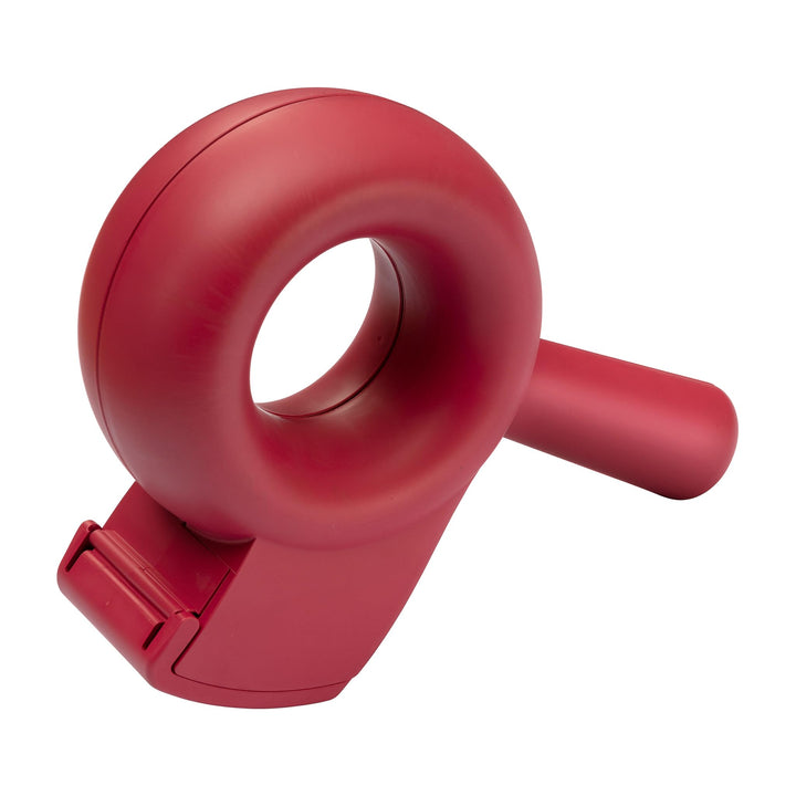 helit H6380025 - Klebebandabroller „the bagel“, rot, Paketbandabroller, Kleberoller, Handabroller, R