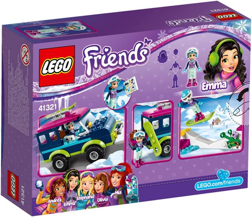 LEGO Friends 41321 - "Geländewagen im Wintersportort Konstruktionsspiel, bunt