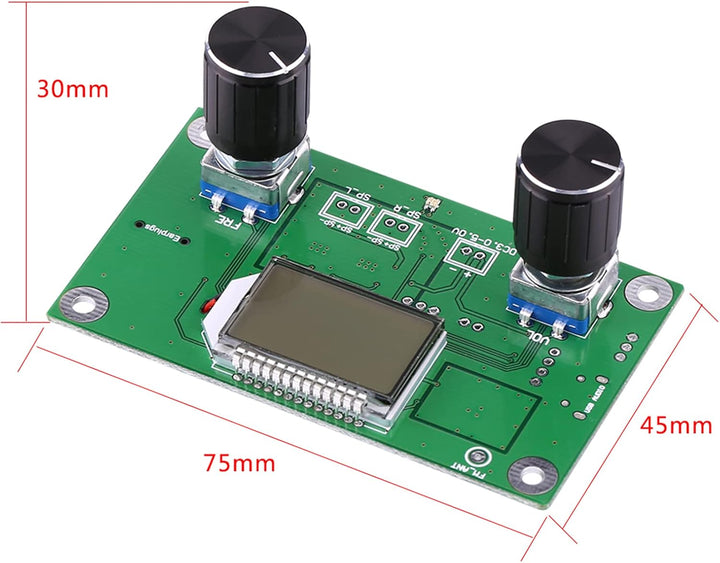 DSP PLL Digital Stereo FM Radio Empfängermodul, 87–108 MHz, Unterstützt Serielle Kommunikationssteue