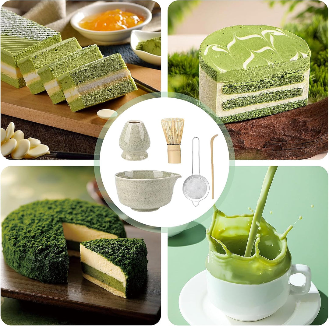 5 Stück Matcha Set, Matcha Whisk Set, Matcha Tea Set, Stylisches Matchas Set Mit Matcha Besen, Match