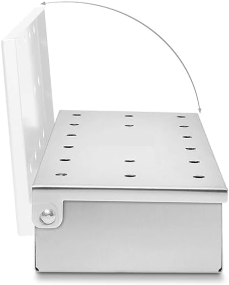 Landree® Räucherbox aus rostfreiem Edelstahl mit 28 Löcher, inkl. Seitenlöcher zur optimalen Rauchve