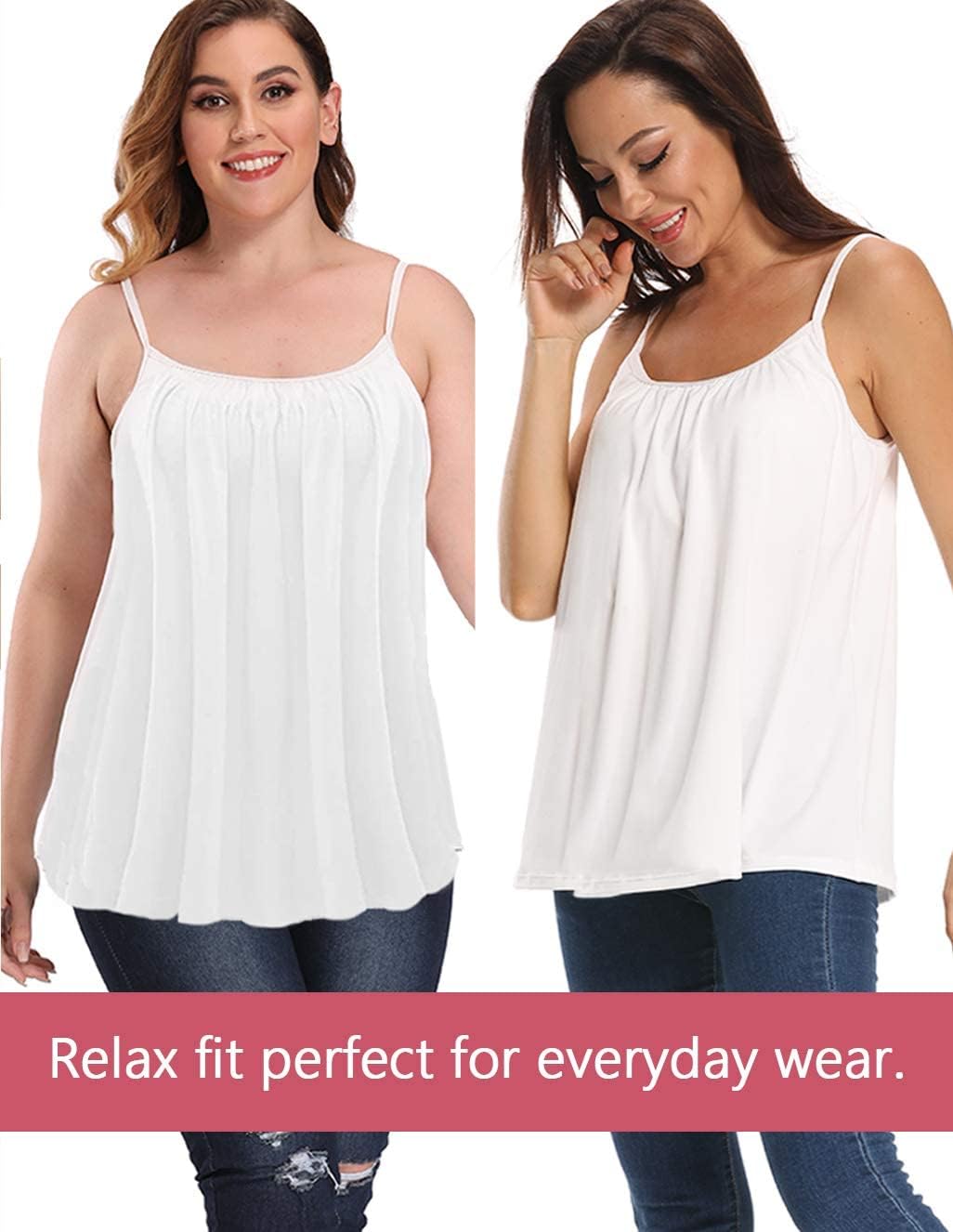STARBILD Damen Top Mit Unterhemd BH-Hemd Basic Tank Tops U-Ausschnitt Oberteile Bequeme Frauen Shirt
