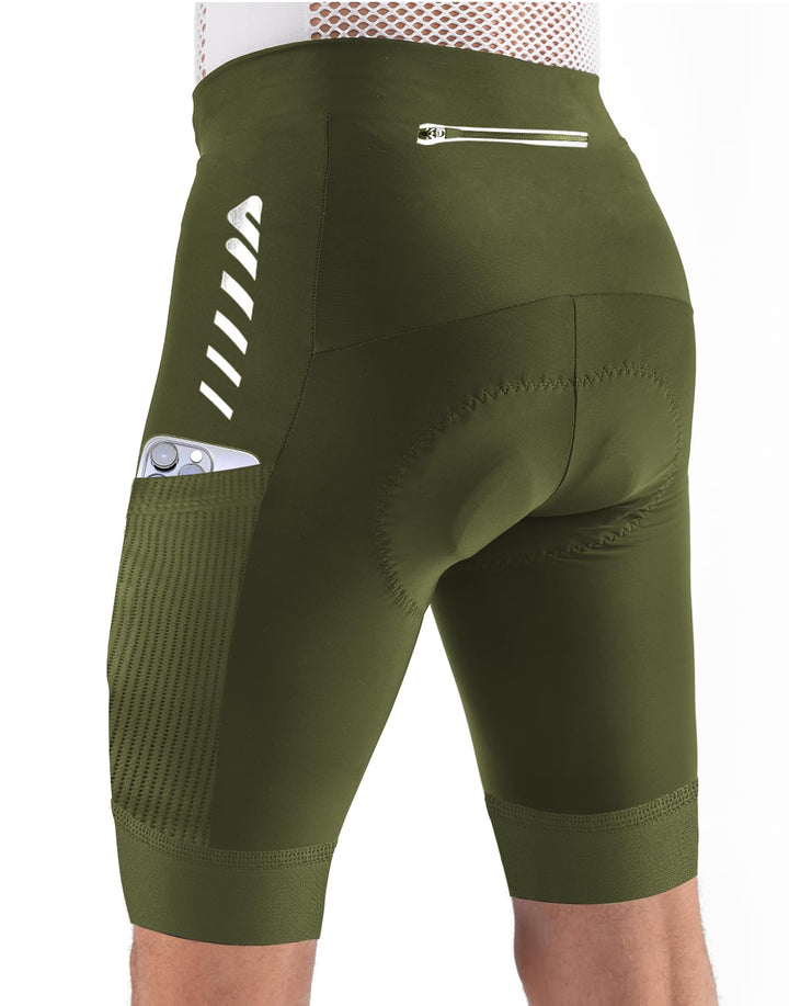 Lo.gas Radhose Herren Kurz Gepolstert 4D Fahrradhose Herren Kurz Gepolstert Schnelltrockende Elastis